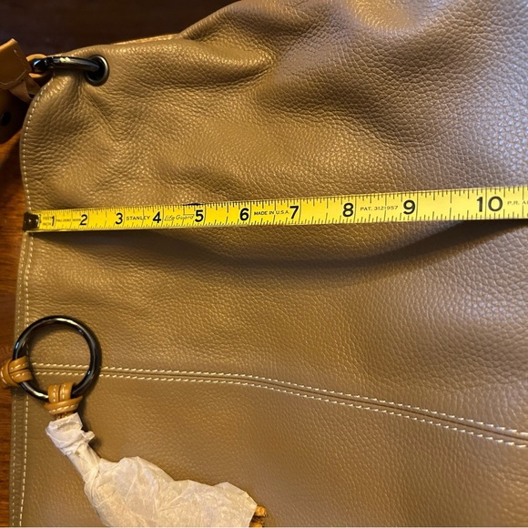 Cavalieri Vera Pelle Shades of Tan Tassel Leather Shoulder Bag NWT!! - Picture 14 of 15